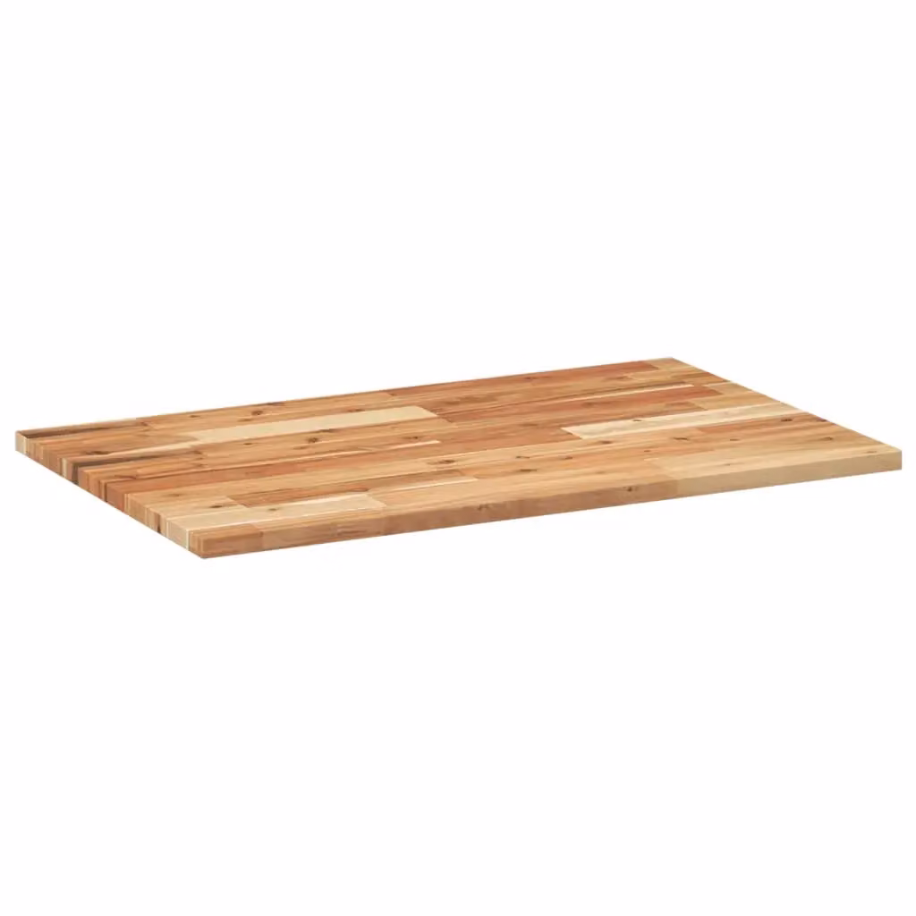 Berkfield Home Solid Wood Acacia Desk Top, Oil Finished, Brown, W: 80 cm, D: 50 cm, H: 2 cm – 2