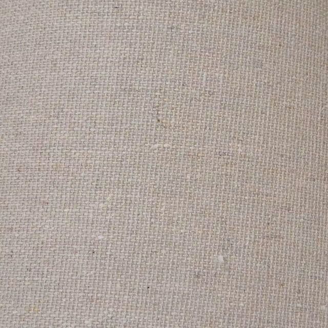 KDMK Capsa Rustic Column Table Lamp with Grey and Beige Fabric Linen Shade
