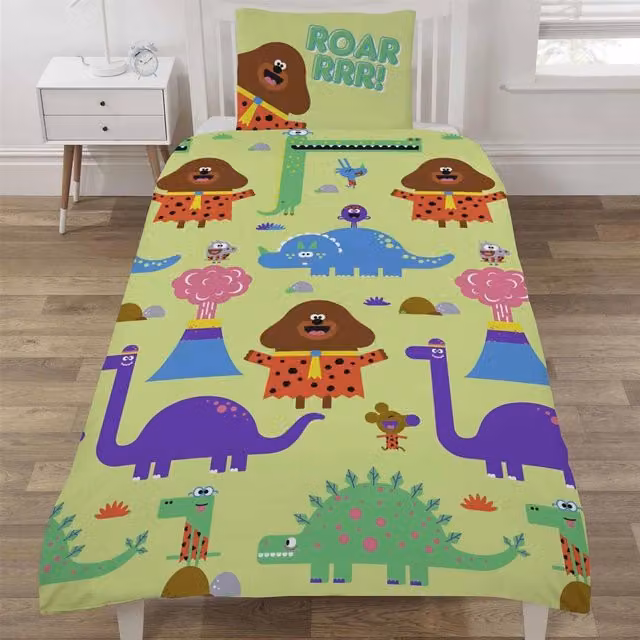 Hey Duggee Childrens Character Duvet Cover Bedding Set, Multicolour and Green, W: 140 cm, L: 200 cm