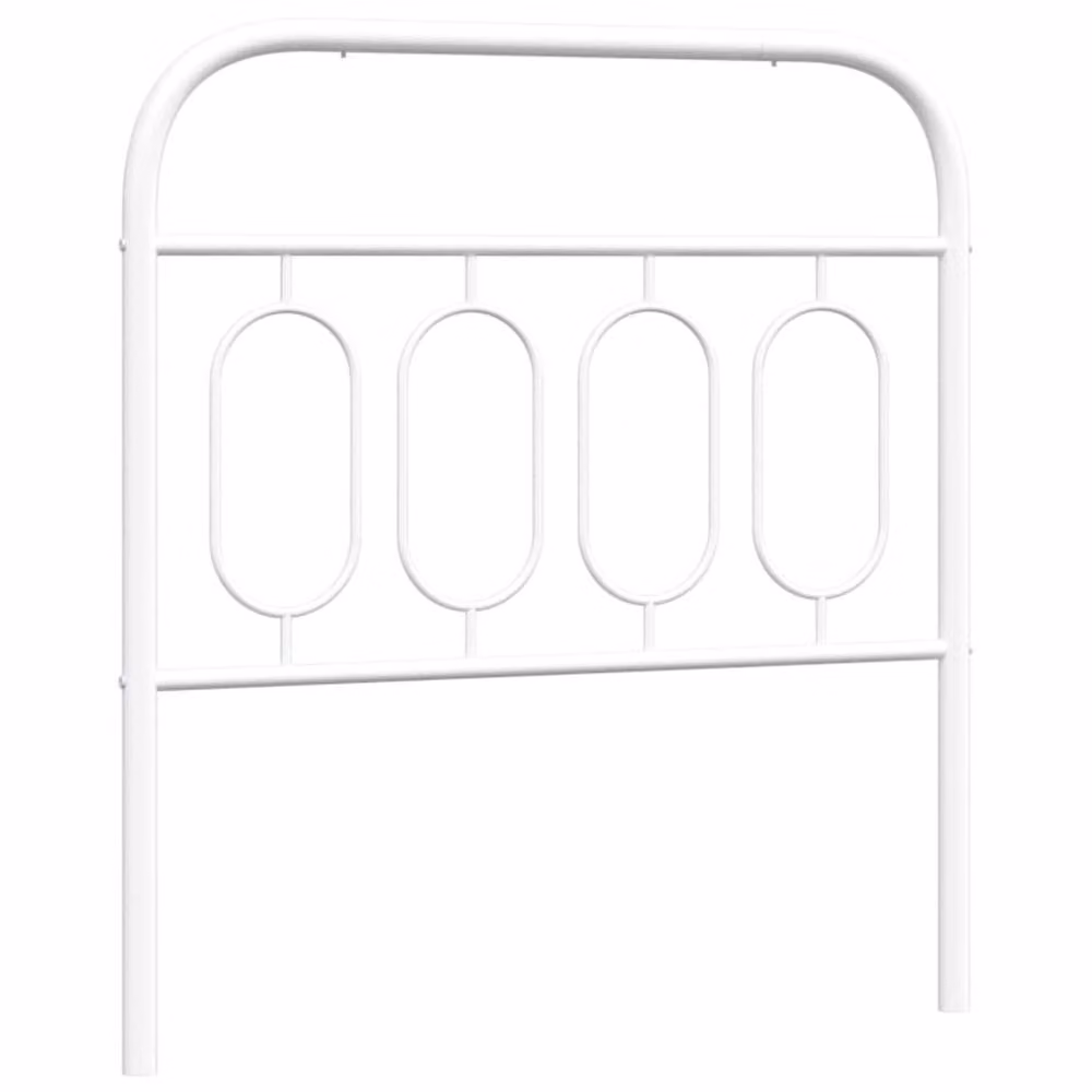 Berkfield Home Metal Headboard in White, 90 cm – 2