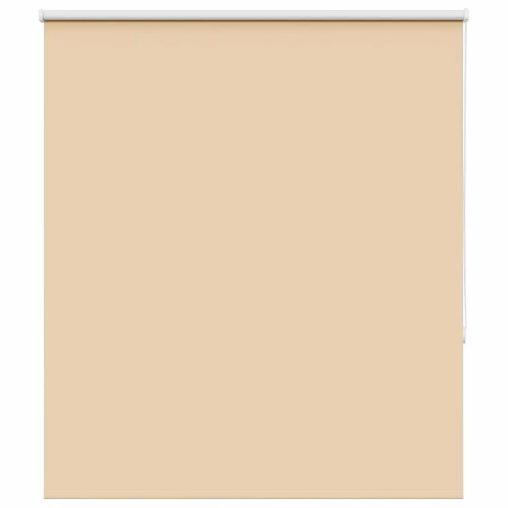 Berkfield Home Blackout Roller Blind in Beige Polyester, W: 120 cm, H: 130 cm