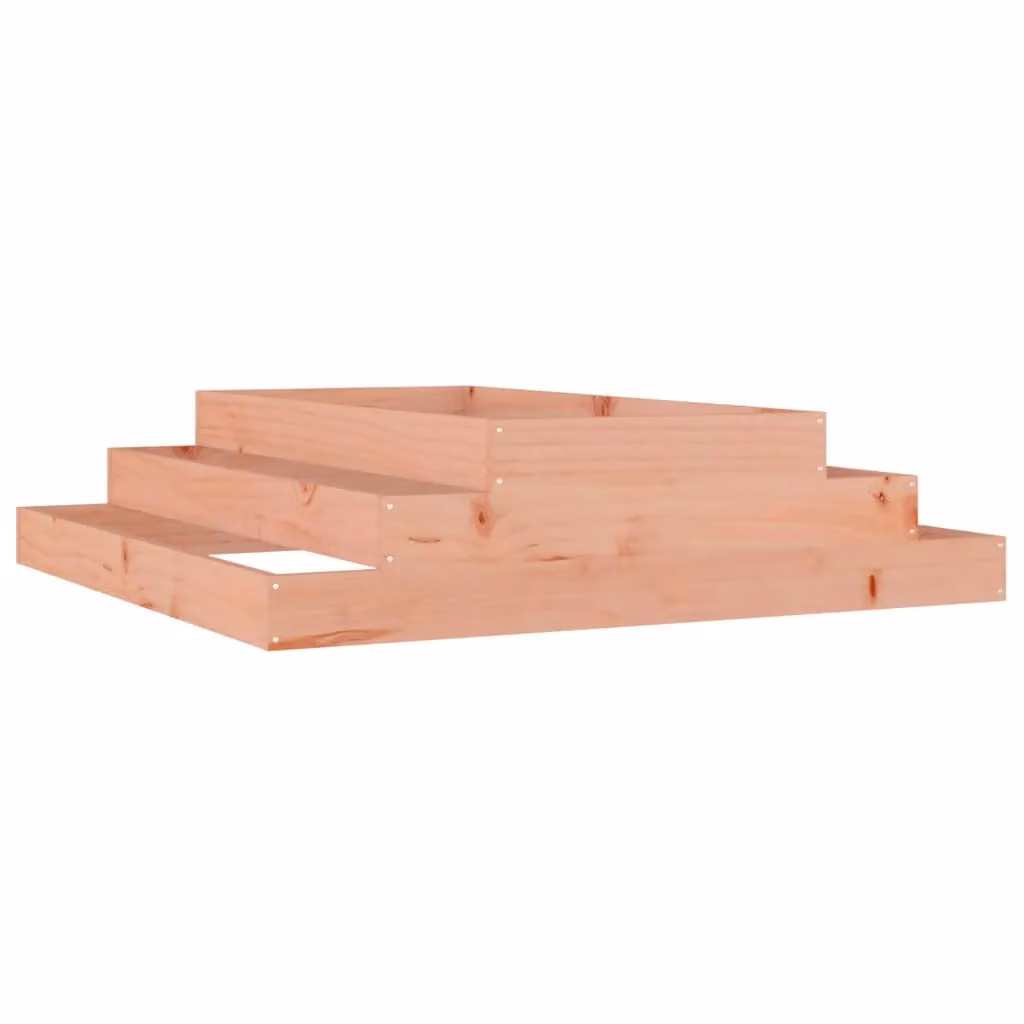 Berkfield Brown Solid Wood Douglas Planter, W/D/H: 110 x 110 x 27 cm – 2