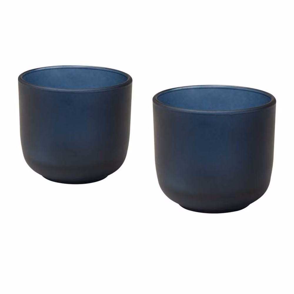 Seasons Blue Borosilicate Glass Espresso Cup, 200ml, Pack of 2 – 3