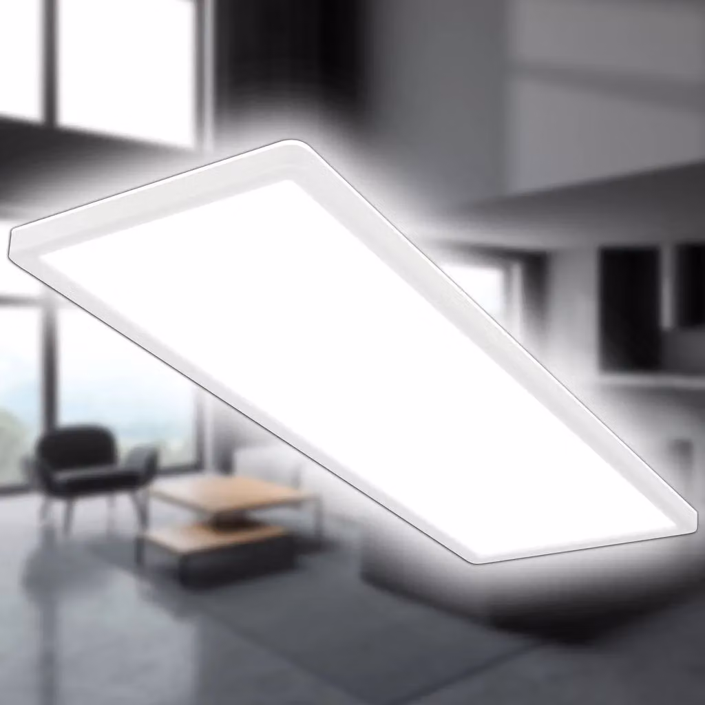 Briloner Ultraslim White 22W LED Ceiling Panel Light with Backlight Effect, W/D/H: 58 x 20 x 3 cm – 5