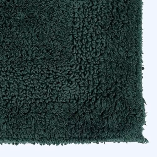 Homescapes Luxury Cotton Bath Mat, Green, W/D/H: 80 x 50 x 0.5 cm – 2
