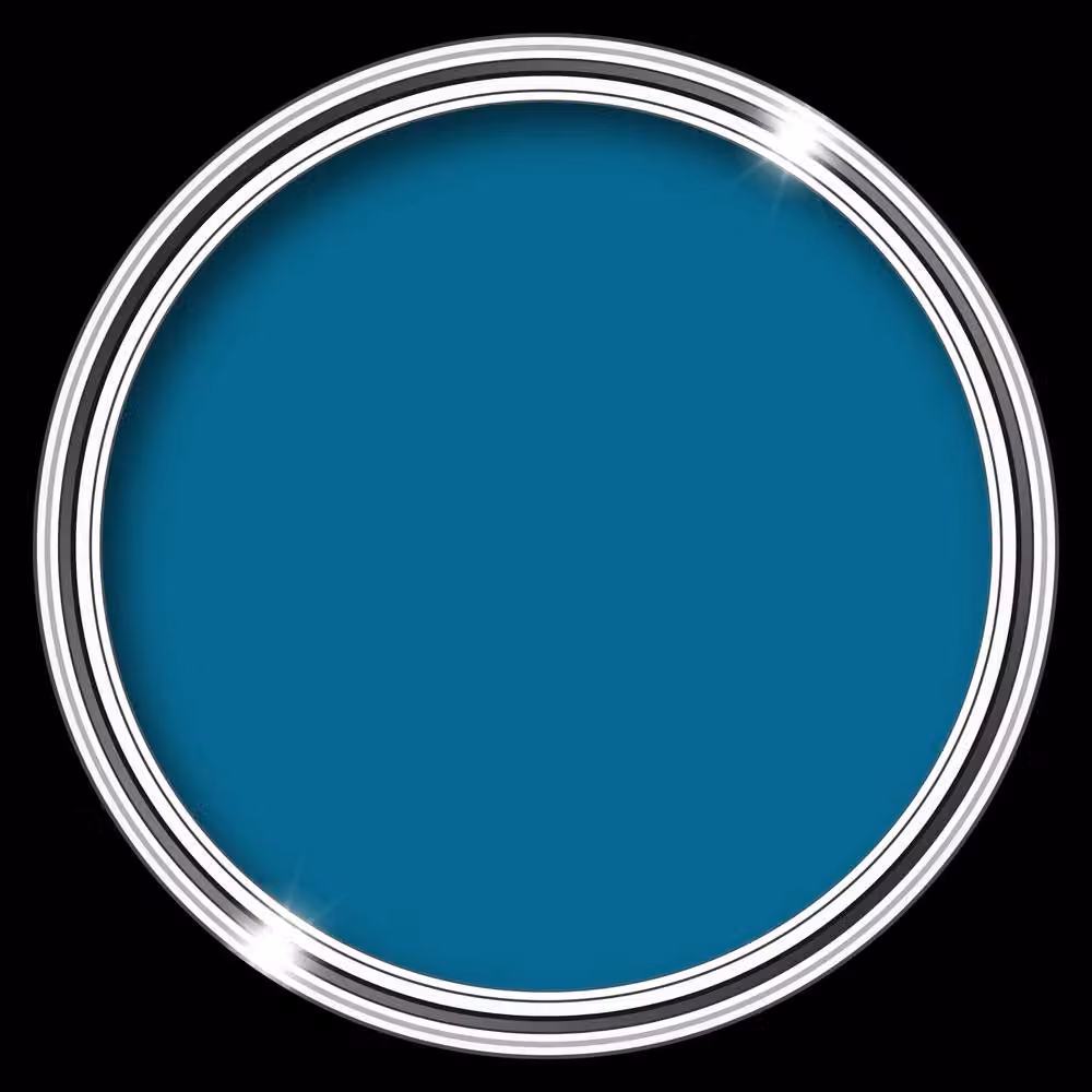 HQC PAINTS Weatherproof Water Based Garden Paint in Marina Blue, 20 l – 3