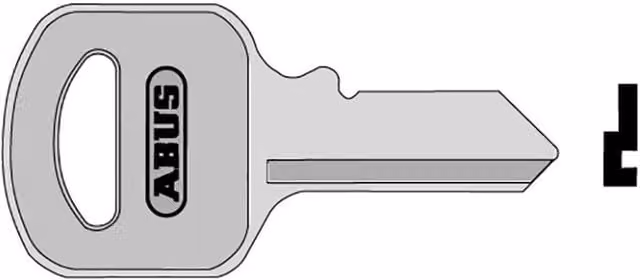ABUS 55 Series Mechanical Key Blanks in Silver and Multicolour Brass