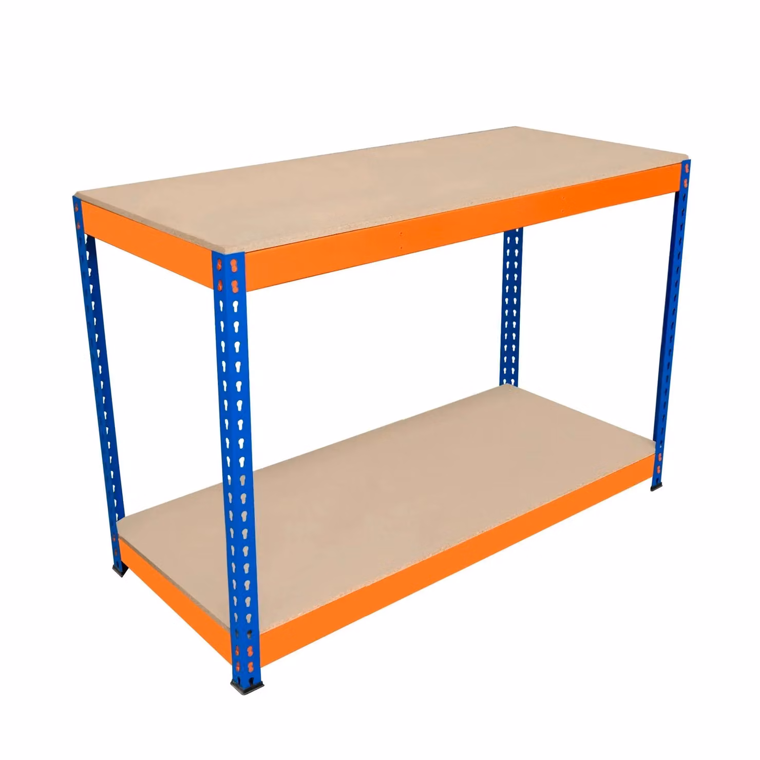 Monstershop S-Rax 2 Tier Workbench in Orange, W/D/H: 120 x 60 x 90 cm – 3