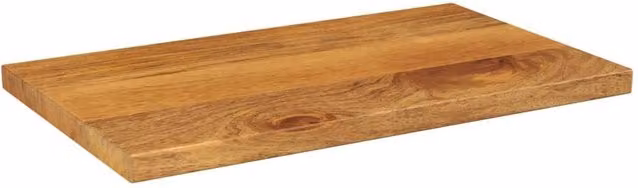 Berkfield Home Rectangular Solid Mango Wood Table Top, Brown, W: 60 cm, D: 20 cm, H: 3.8 cm