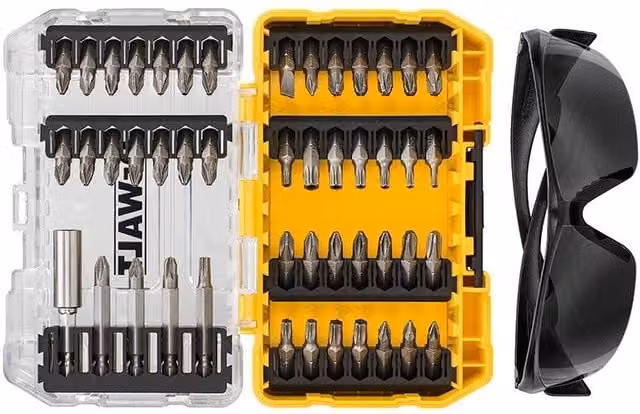 DeWalt DT70703 47 Piece Screwdriver Bit Set in Yellow and Multicolour
