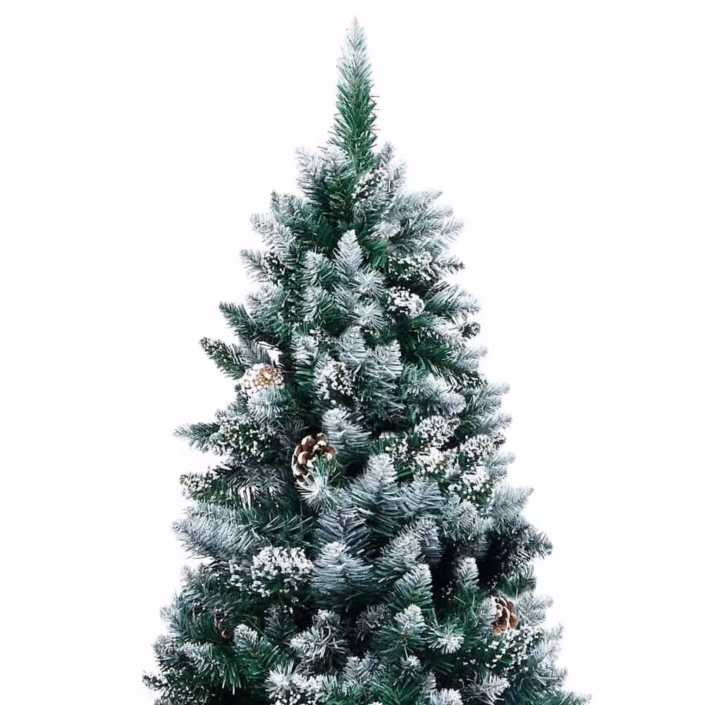 Berkfield Home Beautiful Artificial Green Christmas Tree with 300 LEDs and Stand, H: 130 cm – 5
