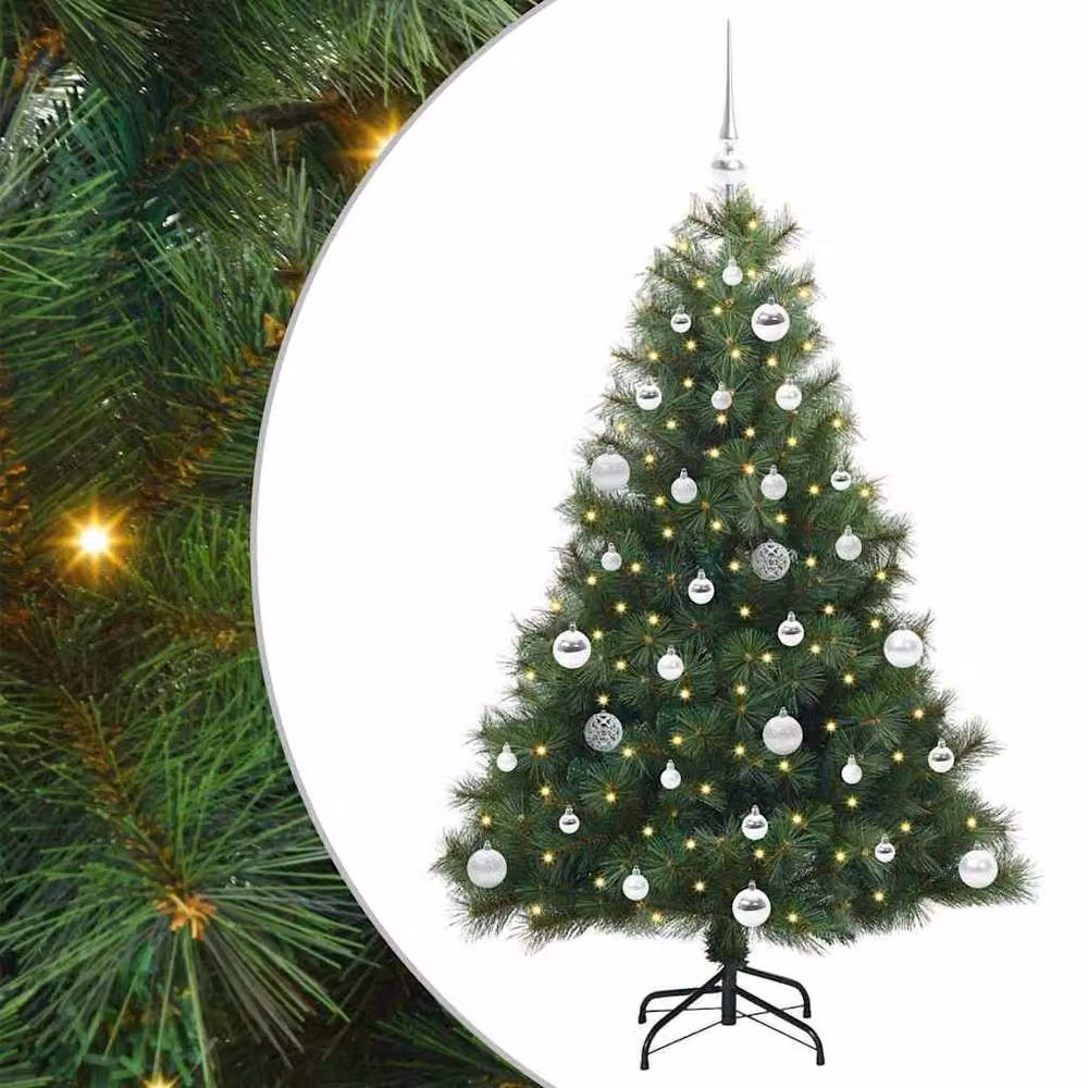 Berkfield Home Realistic Artificial Green Christmas Tree with 150 LEDs, Height: 150 cm – 3