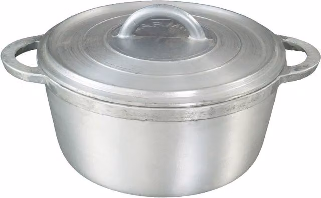 Buckingham Grounded Non-Stick Aluminium Casserole Dish and Dutch Oven, Silver, 2.75 l