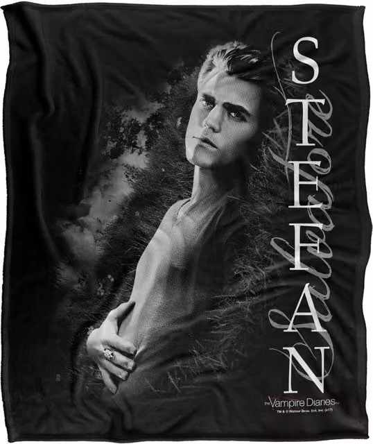 Warner Bros. The Vampire Diaries Extra Large Silky Touch Super Soft Fluffy Throw Blanket in Multicolour – 1