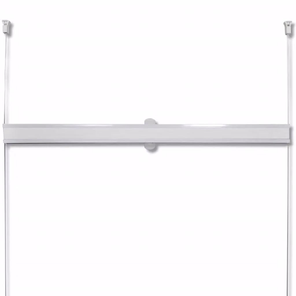 Berkfield Home White Single Pleat Polyester Plisse Blind W: 80 cm, H: 200 cm – 2