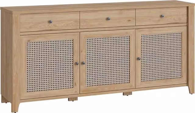 Furniture To Go Cestino 3-Door Sideboard in Oak