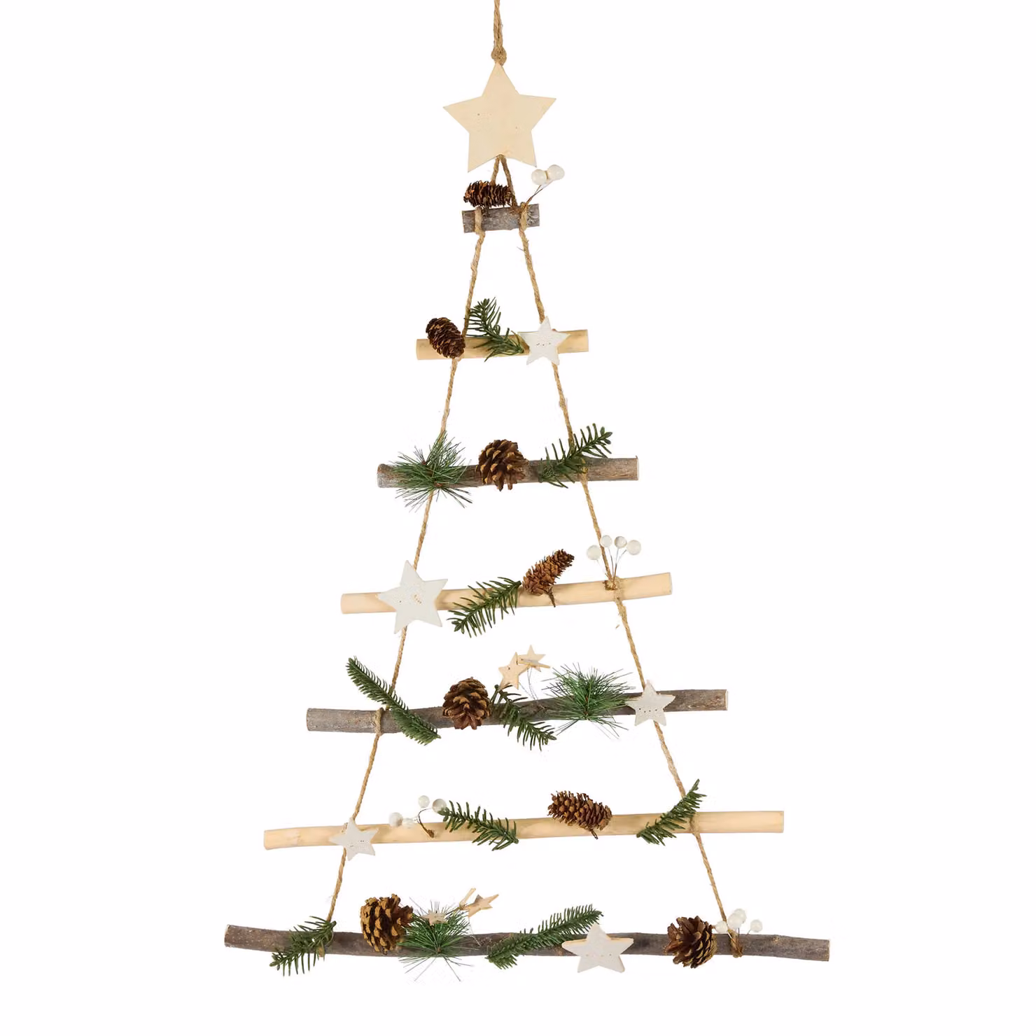 Dibor White Hanging Shooting Star Christmas Tree Ladder, Height: 70 cm – 2