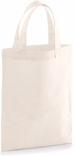 Westford Mill Cotton Party Bag For Life in Beige