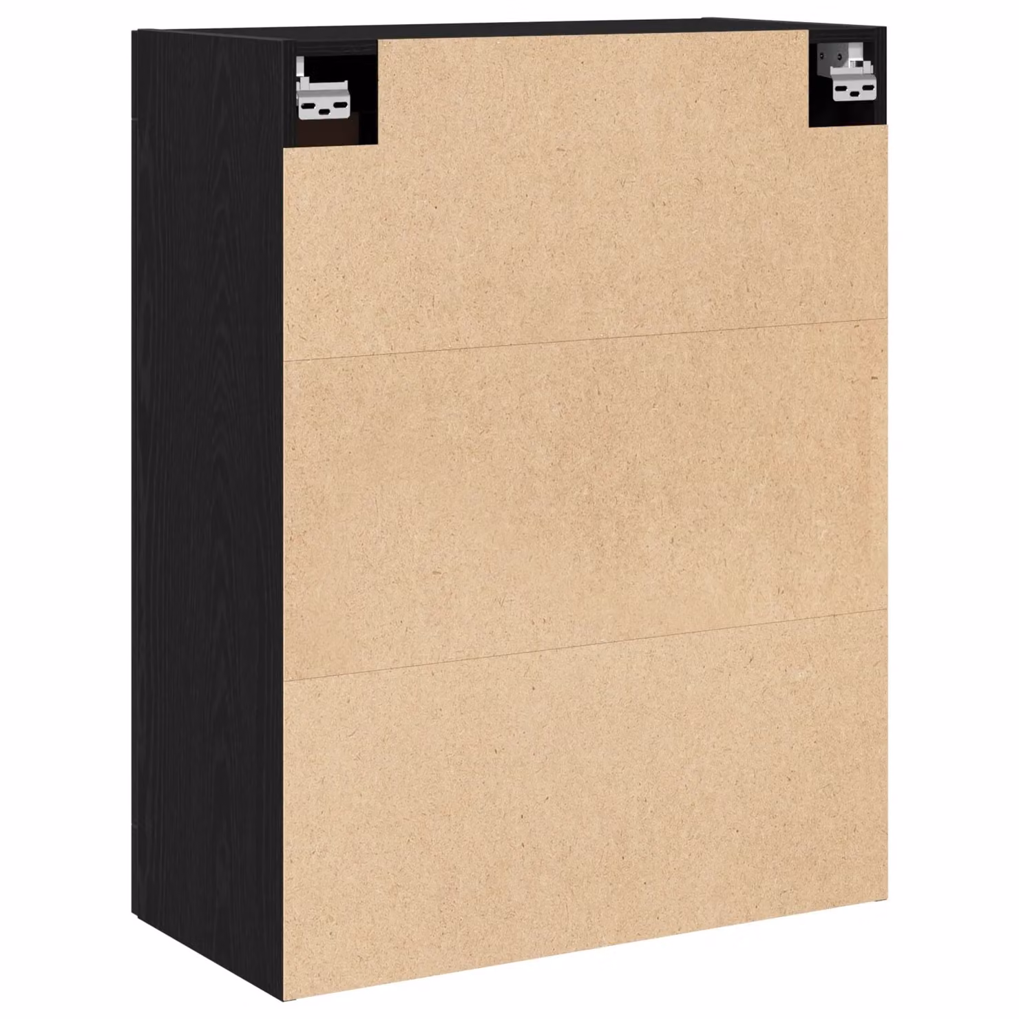 Berkfield Home Black Oak Highboard with Hinged Doors and Internal Shelves, W: 69.5 cm, D: 34 cm, H: 90 cm – 4