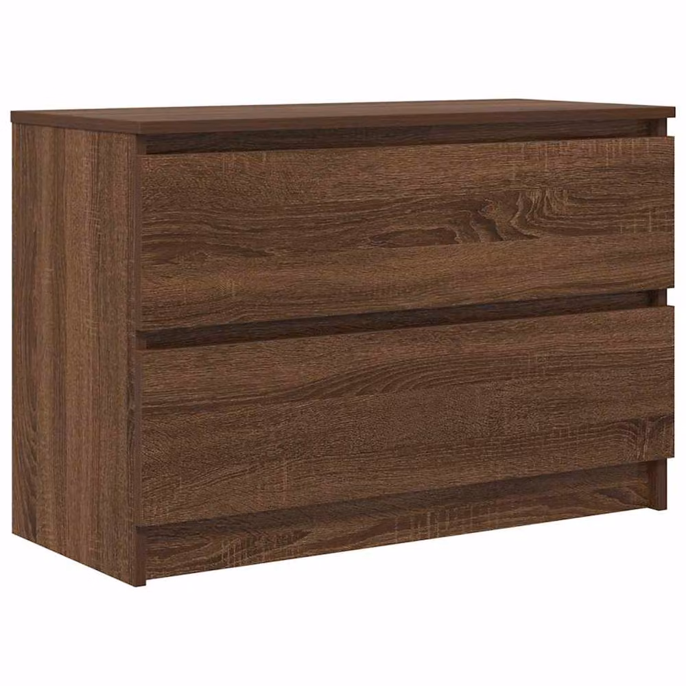 Berkfield Home Brown Oak TV Cabinet, W/D/H: 80 x 35 x 54 cm – 2