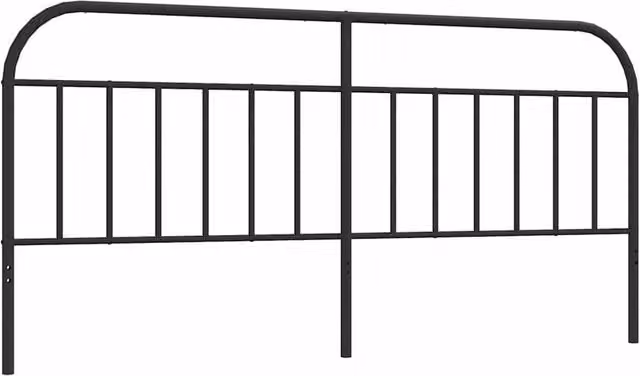 Berkfield Home Classic Metal Headboard in Black, 193 cm – 1