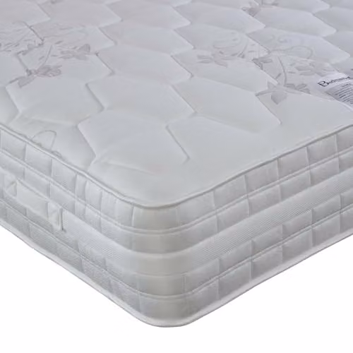 Bedmaster Luna 3000 Pocket Sprung Revofoam Mattress in White, W/D/H: 180 x 200 x 25 cm