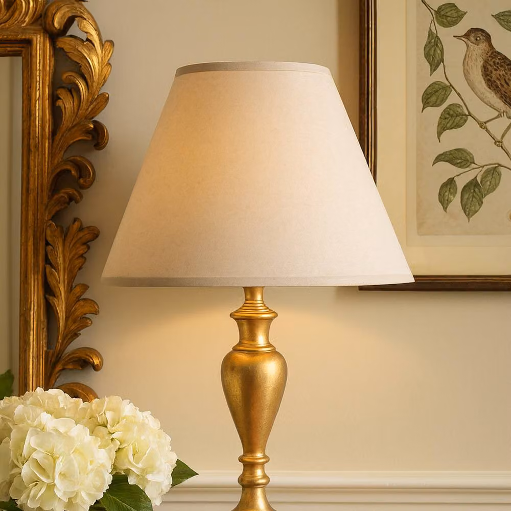 Voltico 2-Pack Adjustable 9 Inch White Fabric Coolie Lampshades – 2