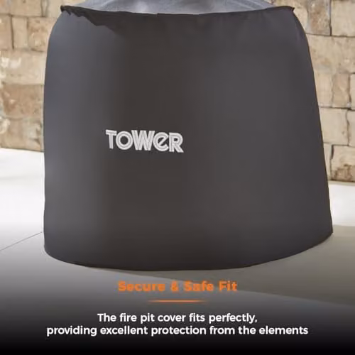 Tower Black Charcoal Grill Cover, W67 x D60 x H63 cm – 4