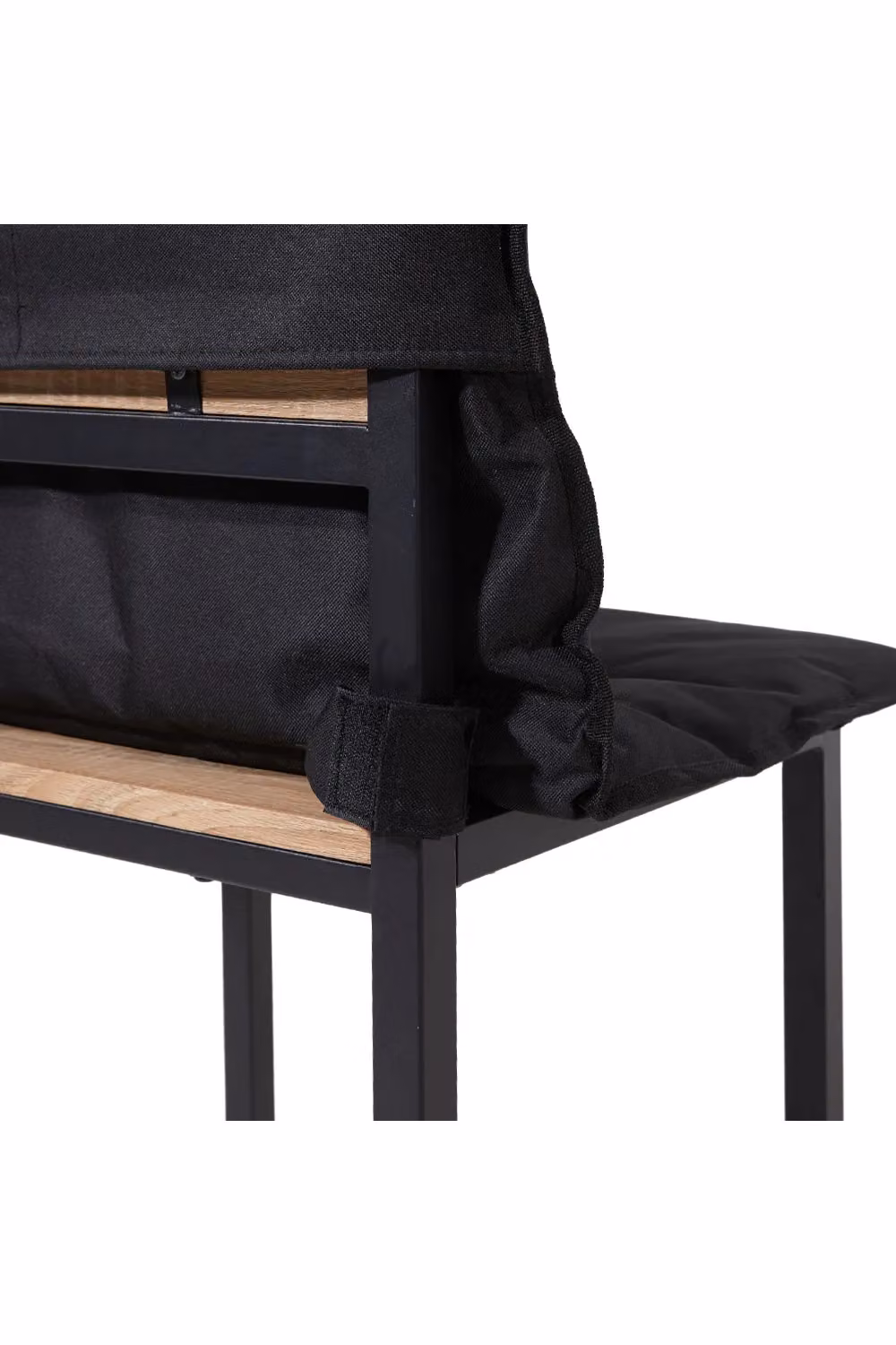 Living and Home Kermit Ergonomic Outdoor Portable Chair Cushion in Black – 3