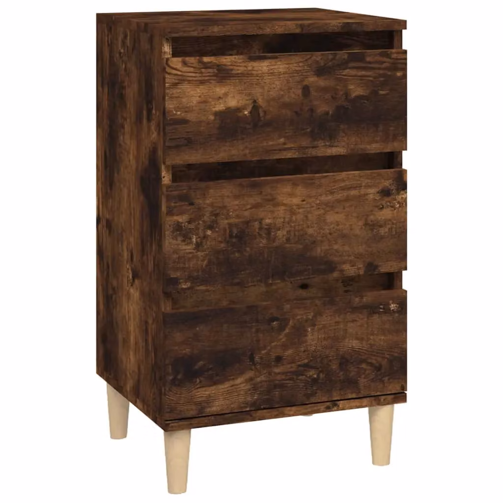 Berkfield Home Bedside Cabinet in Smoked Oak Brown, W/D/H: 40 x 35 x 70 cm – 2