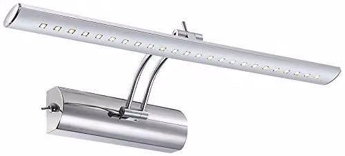 Globo Lighting Picture I LED Wall Light, Chrome and Silver, 4000K Cool White