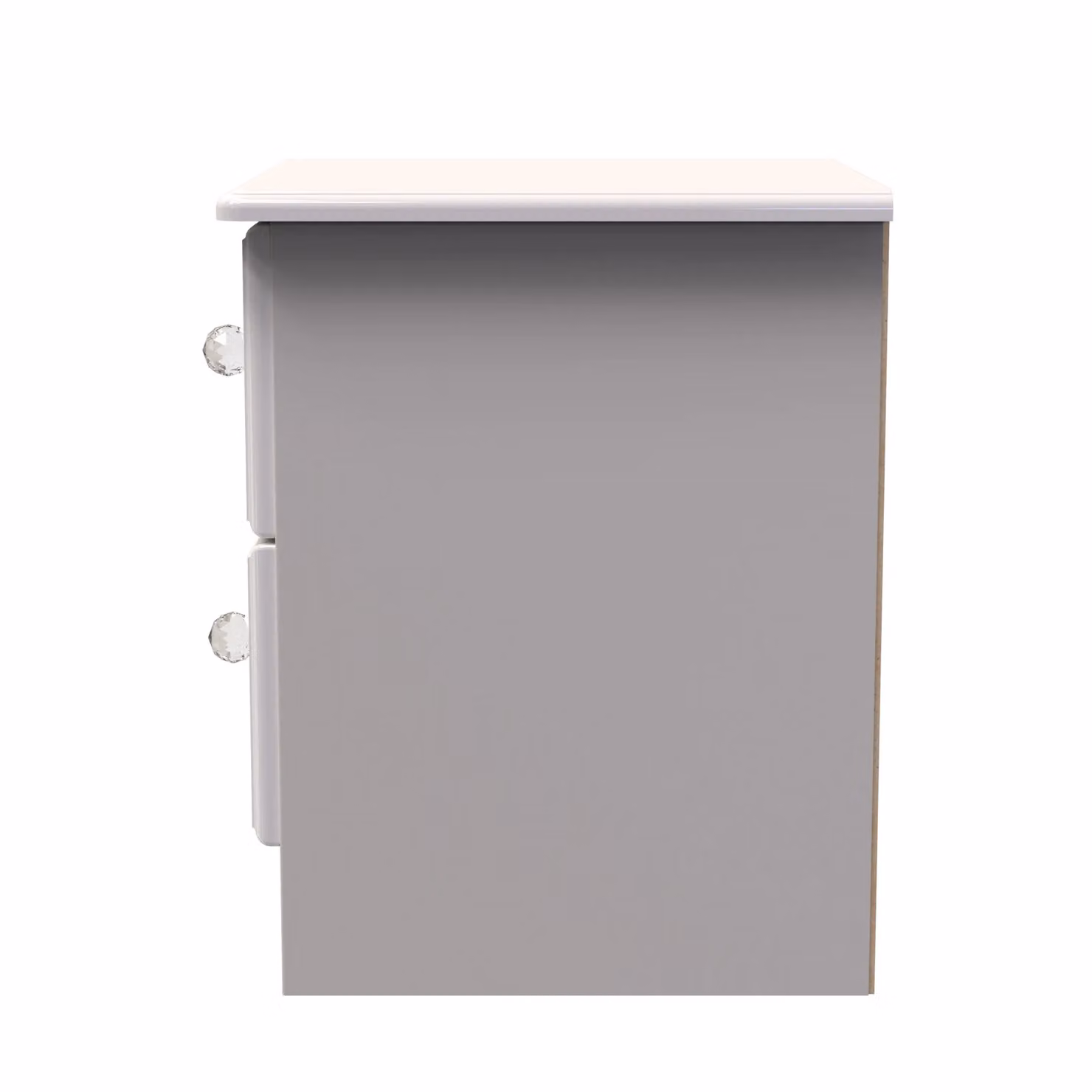 Ready Assembled 2 U Stratford 2 Drawer Bedside Cabinet in Taupe – 2