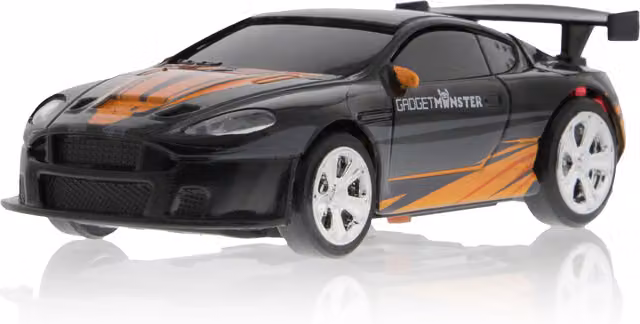 Gadget Monster Remote Control Mini Toy Racing Car, Black