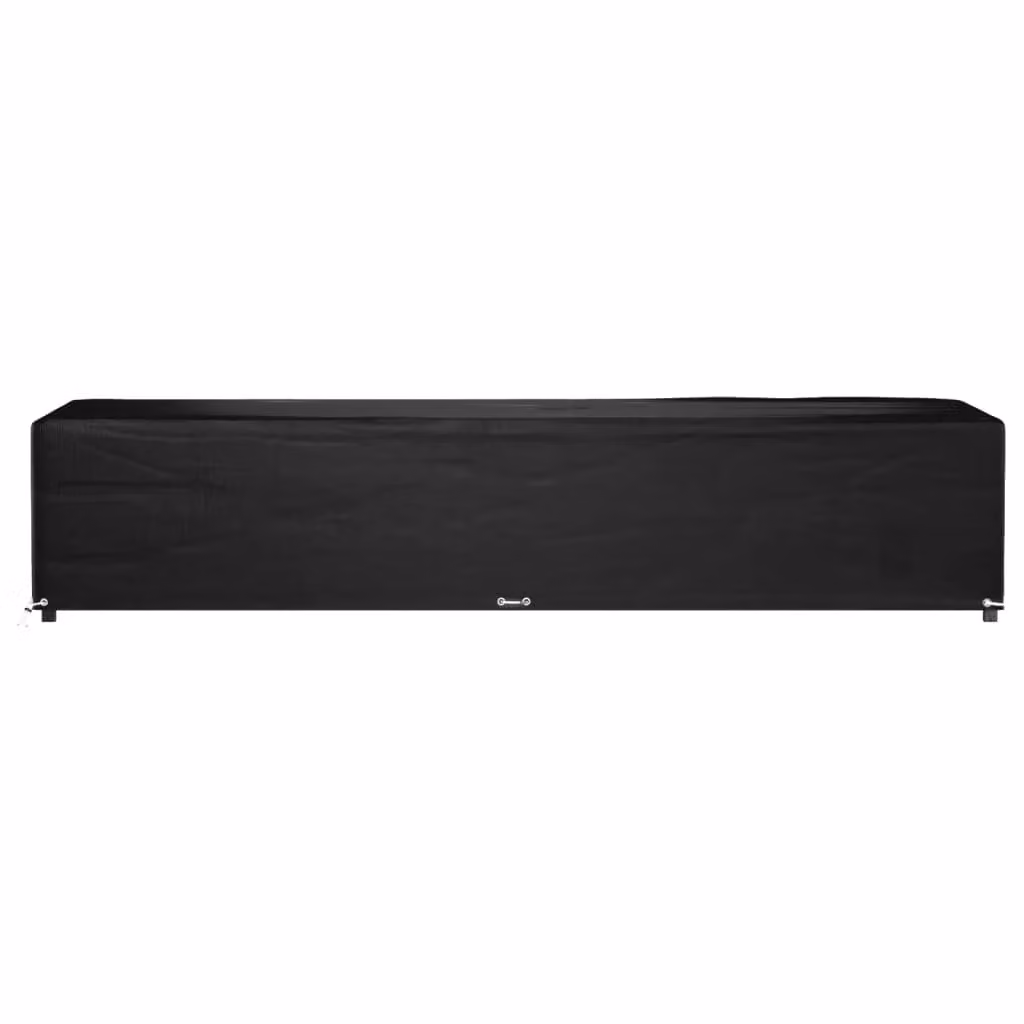 Berkfield Home Sunlounger Cover with 12 Eyelets, Black, W/D/H: 205 x 75 x 40 cm – 2