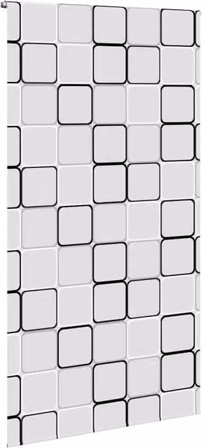 Berkfield Home White Shower Roller Blind, W: 130 cm, H: 240 cm