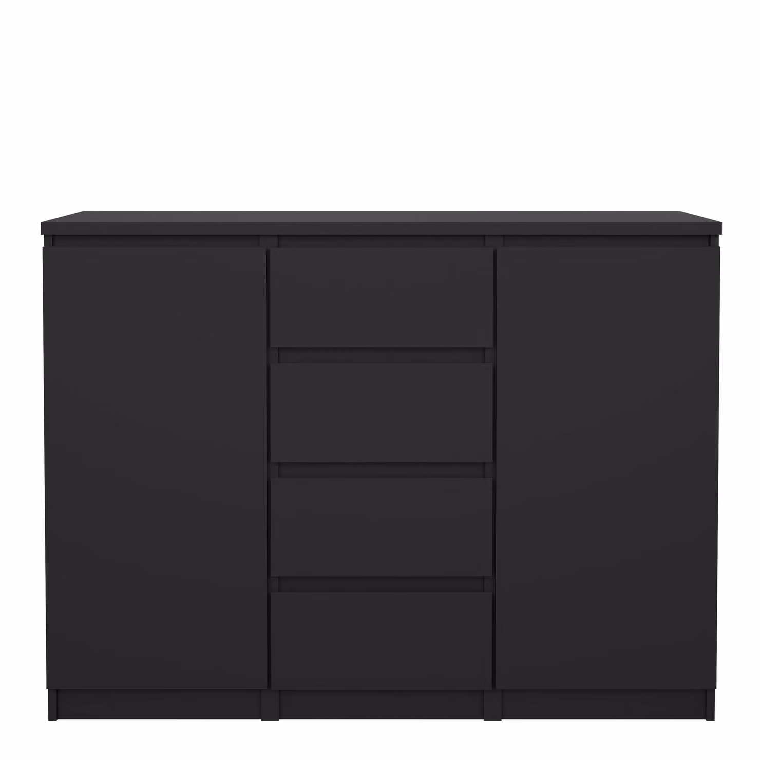 Furniture To Go Naia Sideboard in Black with 4 Drawers and 2 Doors – 2