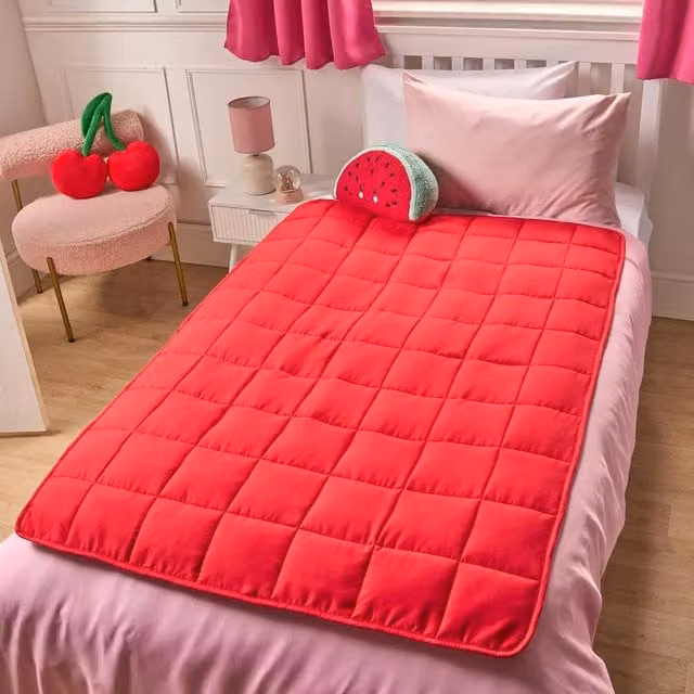 OHS Reversible Weighted Sensory Sleep Throw for Children, Multicolour, 3 kg