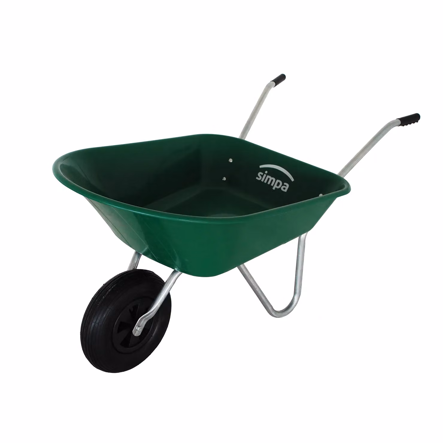 Simpa Green Plastic and Steel 85 Litre Wheelbarrow and Leaf Grabber Set – 2