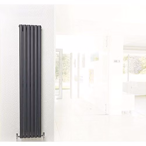 Hudson Reed HLA77 Revive Double Panel Steel Radiator, Anthracite, W: 180 cm, H: 35.4 cm – 4