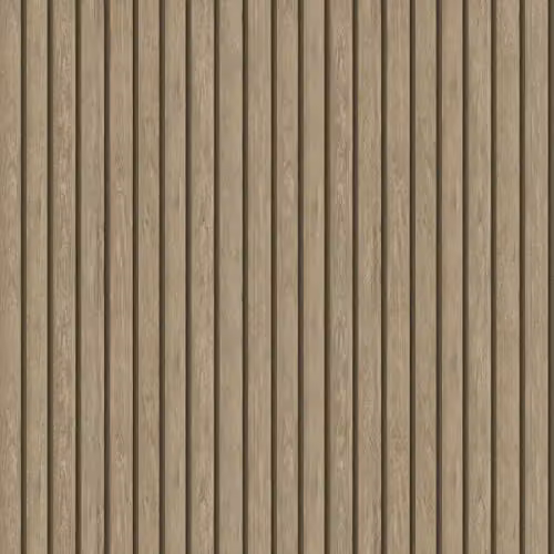 Holden Decor Wood Slat Wallpaper in Light Oak and Brown, Rustic Wood Look Striped Design