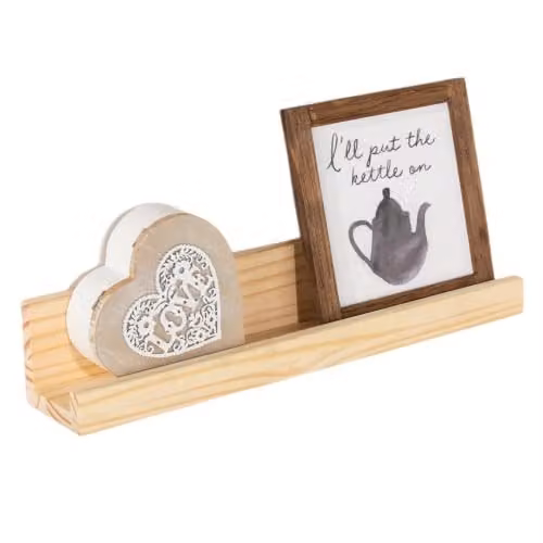 Core Products Dura Display Shelf Kit, Untreated Brown Pine Wood, Open Back
