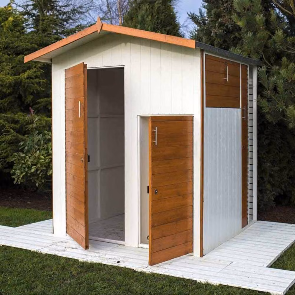 Shires Apex Multi Store Dip Treated Wooden Shed in Brown – 2