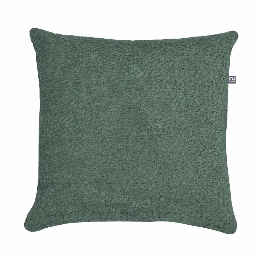 rucomfy Snug Cushion Dark Green Square Hollow Fibre Pillow W/D/H: 45 x 45 x 45 cm – 2