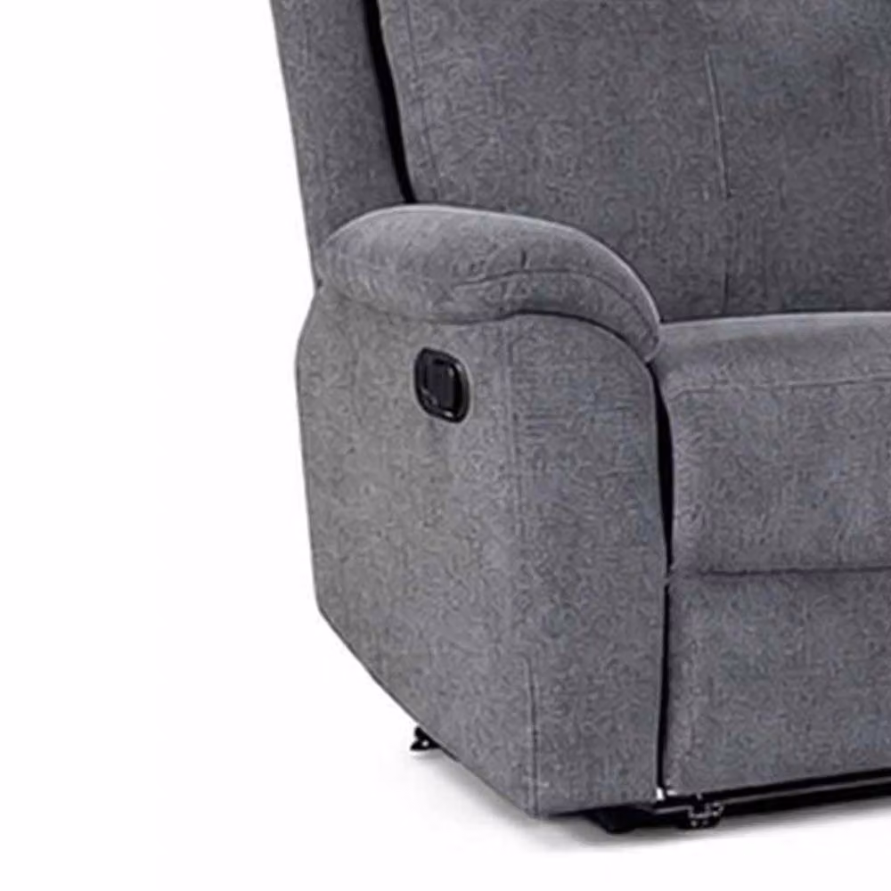 Furnishings For Less UK Vancouver 2 Seater Manual Reclining Sofa in Grey Fabric – 2