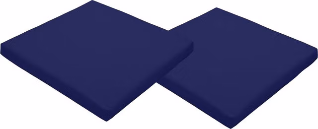 Gardenista Water-Repellent Outdoor Garden Chair Seat Pad, Blue, W/D: 44 x 50 cm