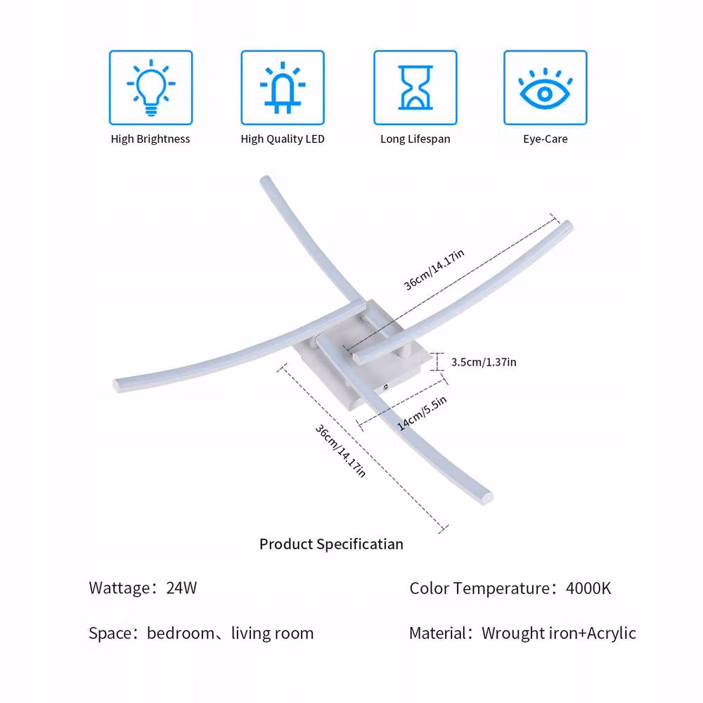 COMELY 24W Modern LED Panel Ceiling Light in White with Natural Light – 3