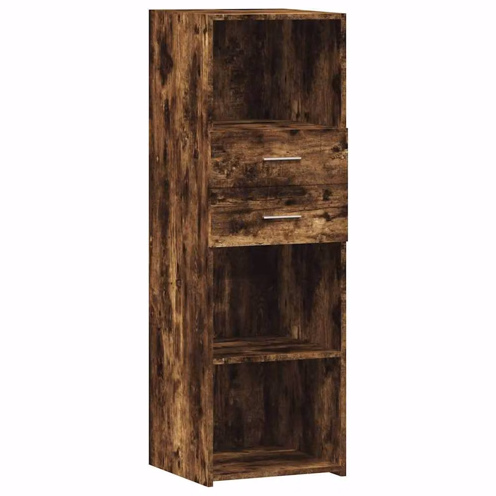 Berkfield Home Smoked Oak Highboard in Brown, W/D/H: 40 x 42.5 x 124 cm – 3