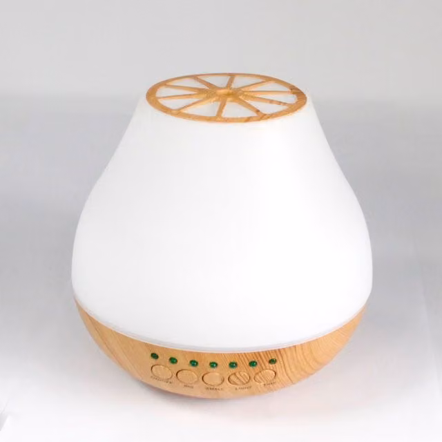 KDMD Viennese Atomiser Bluetooth Speaker and Colour Changing LED Ultrasonic Ceramic Diffuser, White