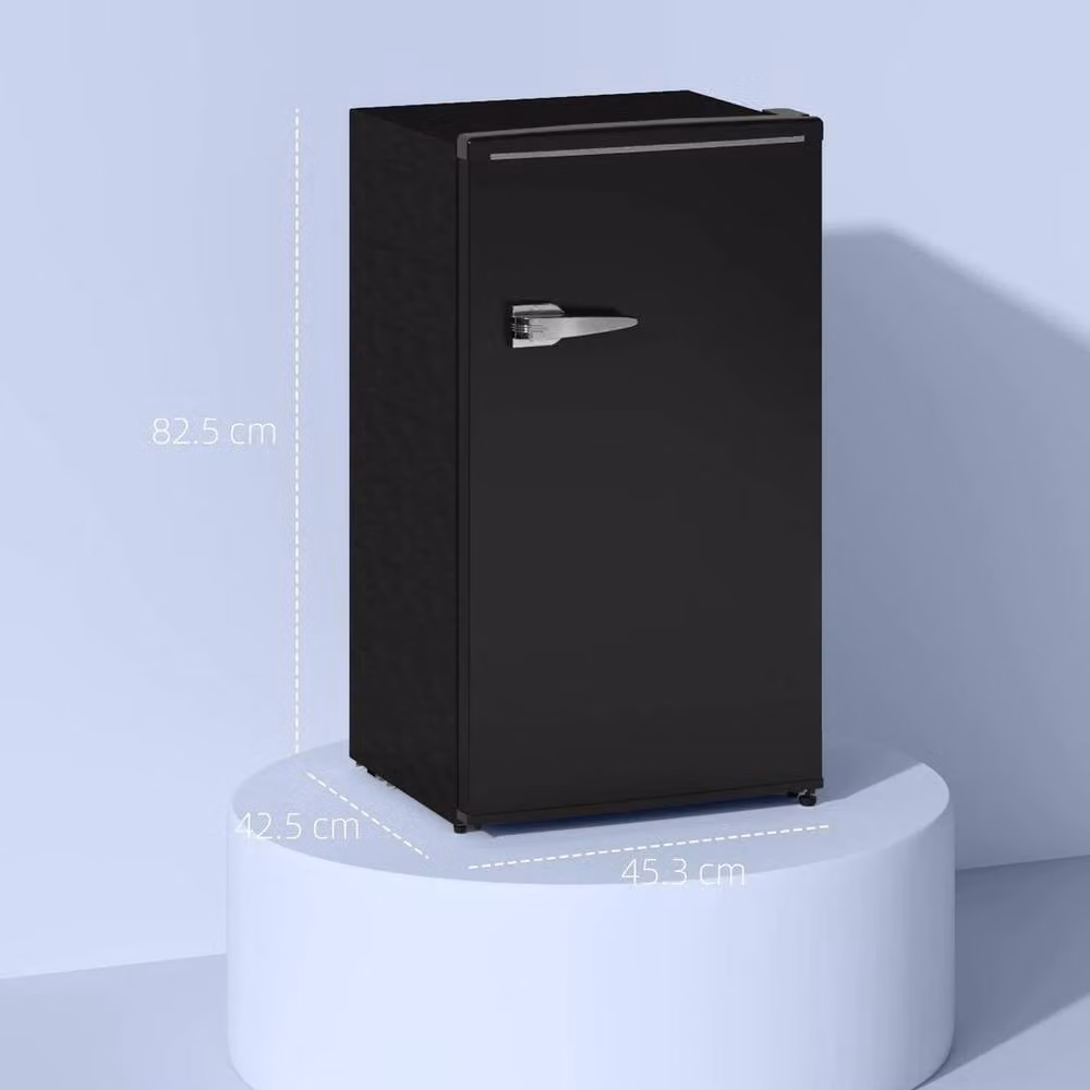 PAWNORA 85L Freestanding Under Counter Fridge with Chiller Box, Black, H 85 cm x W 45.3 cm x D 42.5 cm – 6