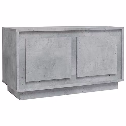 vidaXL Media Unit in Concrete Grey, W/D/H: 80 x 35 x 45 cm